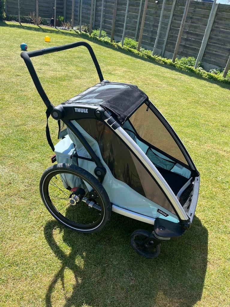 Thule Chariot Cross 2 kinderwagen, Enlèvement, Comme neuf
