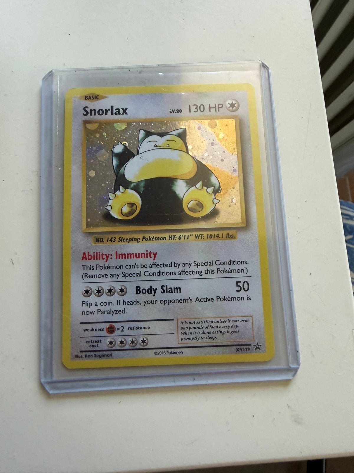 Snorlax XY 179, Ophalen of Verzenden, Zo goed als nieuw