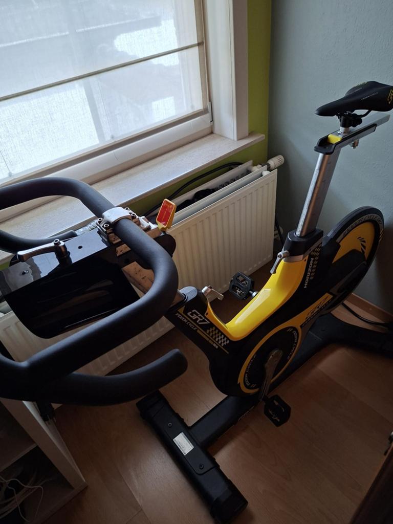 Spinningfiets GR7, Sport en Fitness, Fitnessapparatuur, Ophalen, Gebruikt, Spinningfiets, Metaal