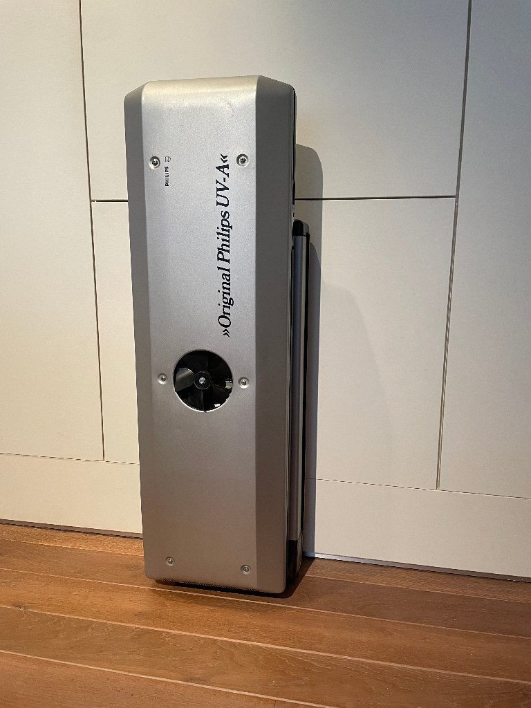 Zonnebank Philips Inklapbaar full-body solarium HP3132/A., Elektronische apparatuur, Ophalen, Gebruikt, Zonnebank enkelzijdig