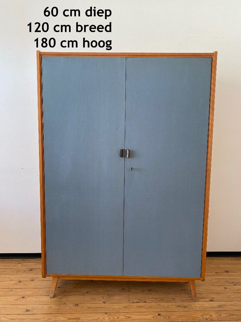 Vintage kleerkast van 1954, Ophalen, Gebruikt, Vintage jaren '50, Met deur(en)