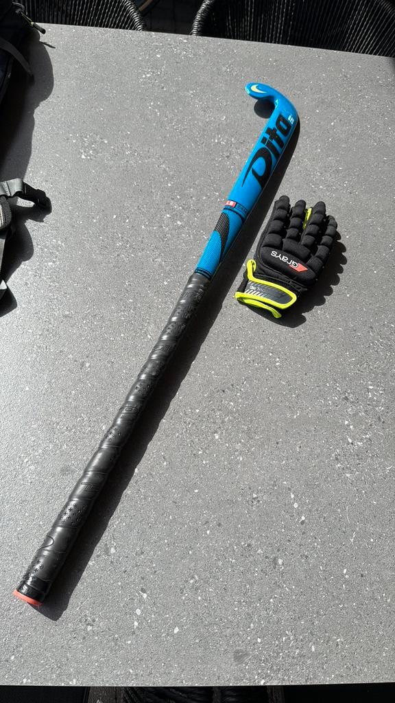 Binnen hocheystick en handschoen, Sport en Fitness, Hockey, Ophalen, Zo goed als nieuw, Stick