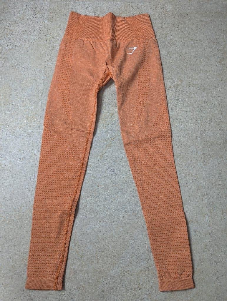Legging Gymshark Orange, Comme neuf, Orange, Fitness ou Aérobic, Taille 34 (XS) ou plus petite