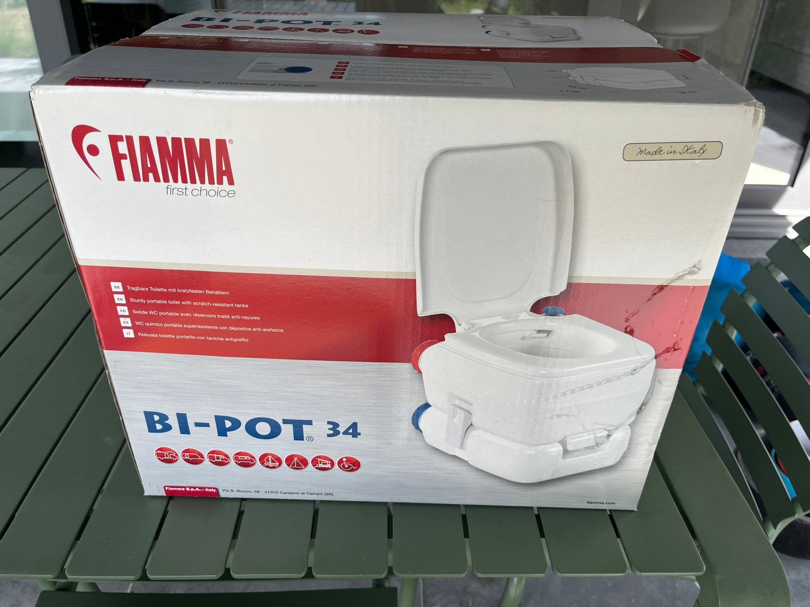 Draagbaar kampeertoilet Fiamma bi- pot 34, Caravans en Kamperen, Kampeeraccessoires, Ophalen, Nieuw