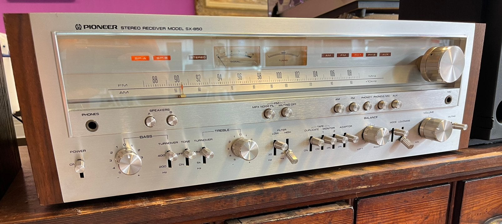 Pionner sx-850, Enlèvement