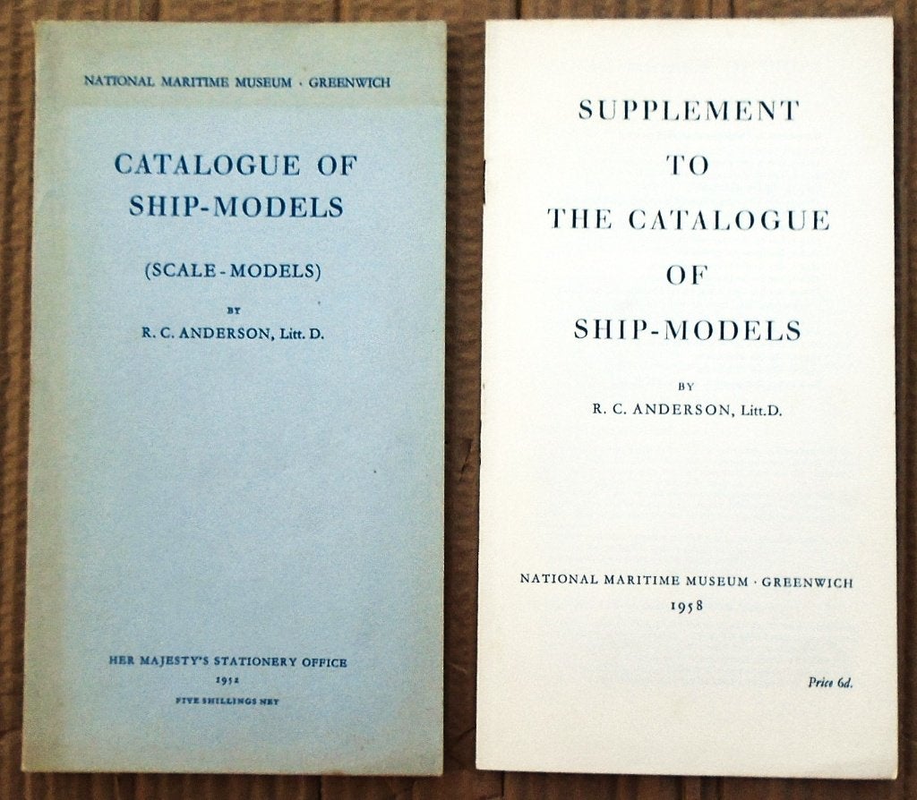 Catalog of Ship-Models (Scale-Models) - 1952/58 - R Anderson, Hobby & Loisirs créatifs, Modélisme | Bateaux & Navires, Enlèvement ou Envoi