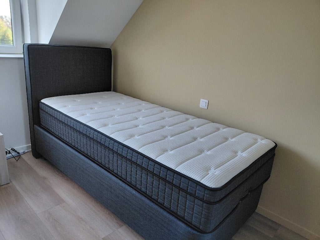 Te koop boxspring, Huis en Inrichting, Ophalen, 90 cm, Eenpersoons, Nieuw