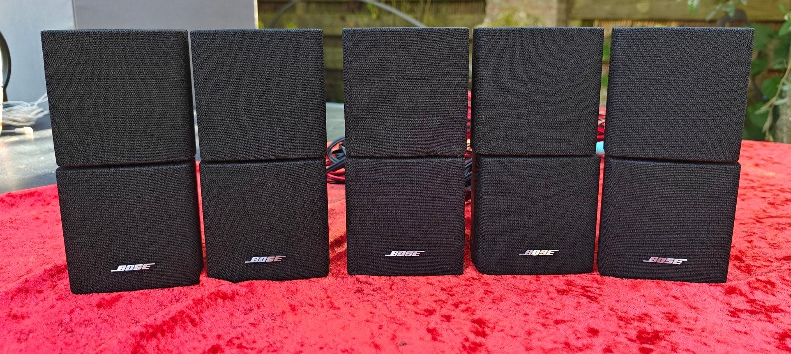 Bose Dubbele Cube luidsprekers 5x zwart, Enlèvement ou Envoi, Utilisé, Système 5.1, 70 watts ou plus