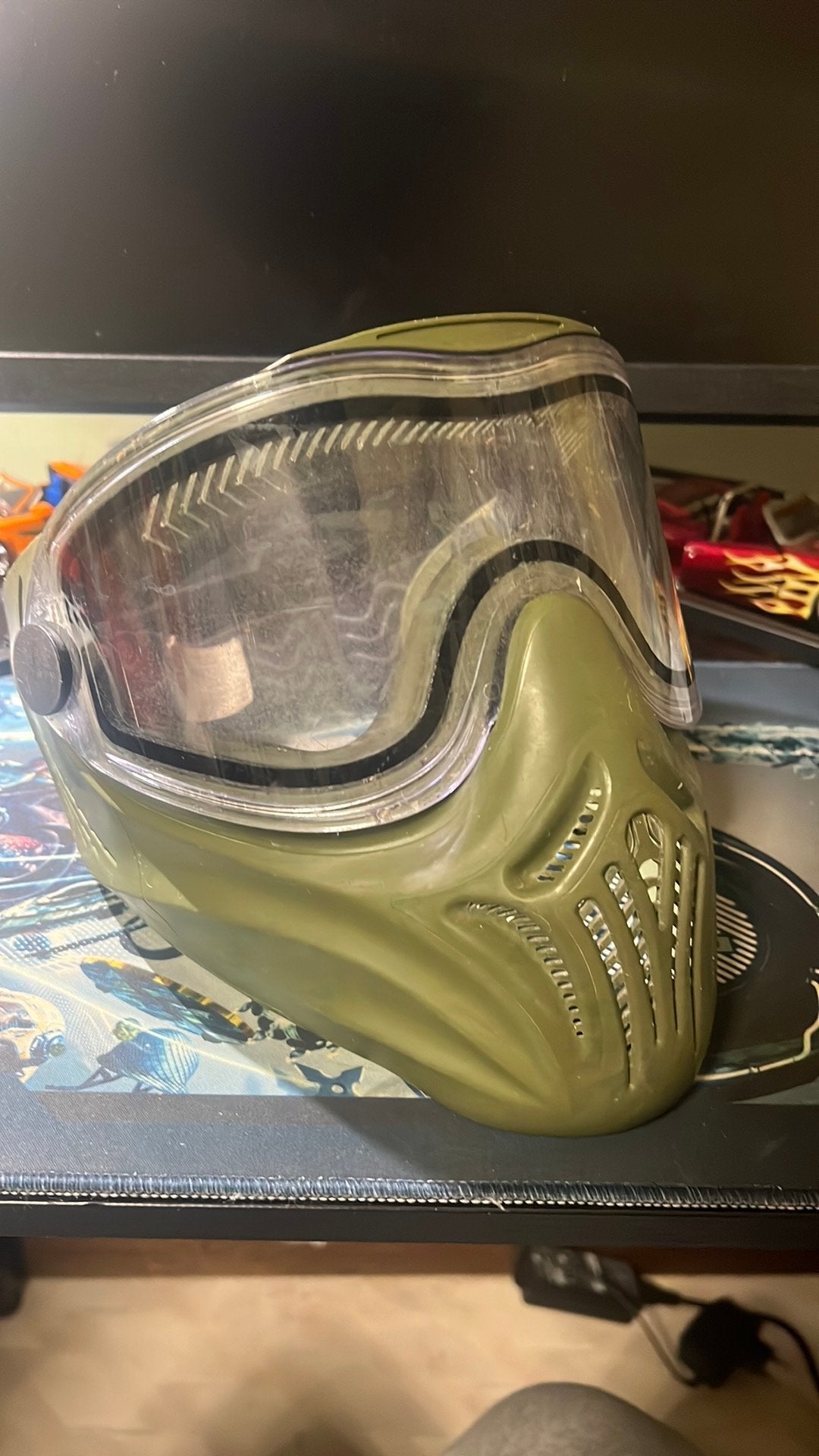 Paintball masker, Ophalen, Gebruikt