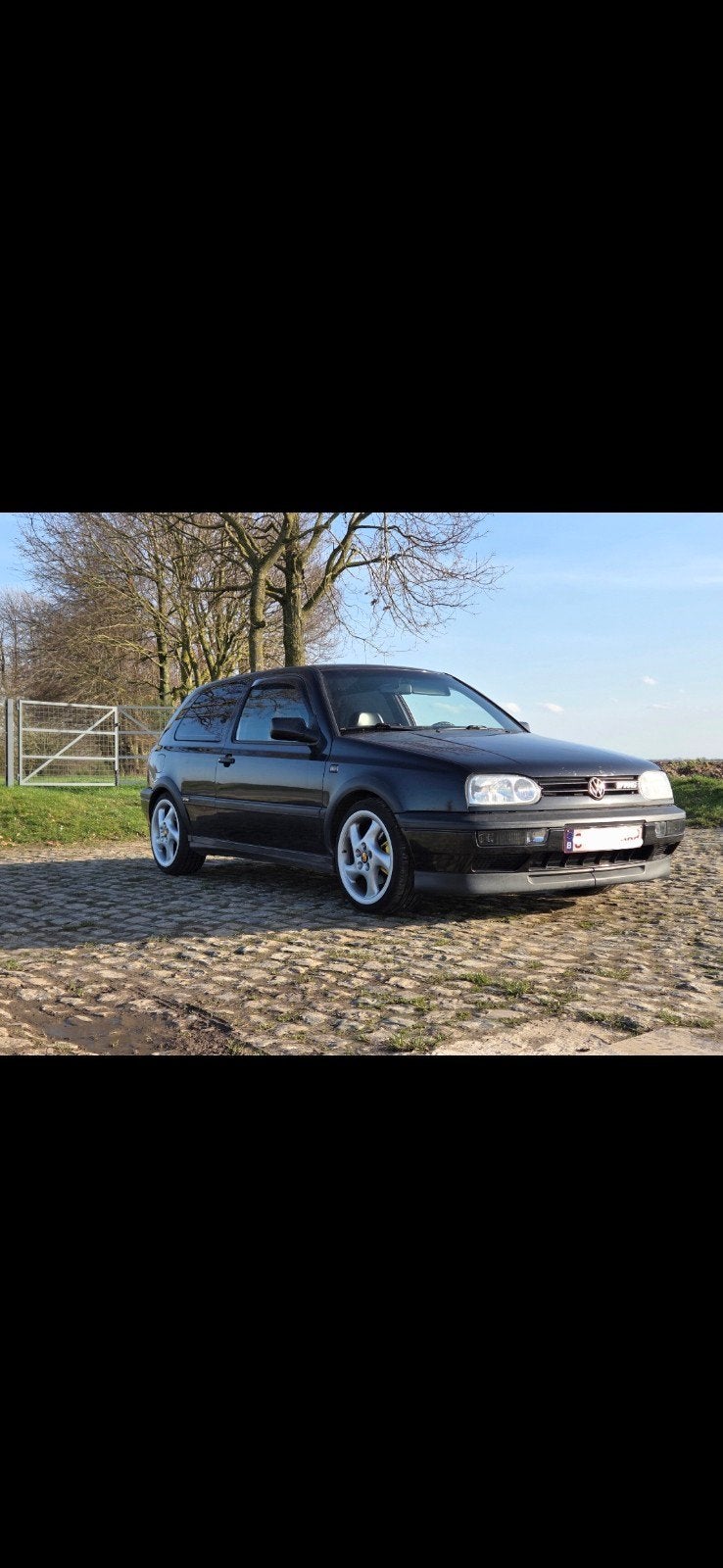 volkswagen golf 3 vr6 2,8 174, Autos, Cuir, Achat, Boîte manuelle, Noir