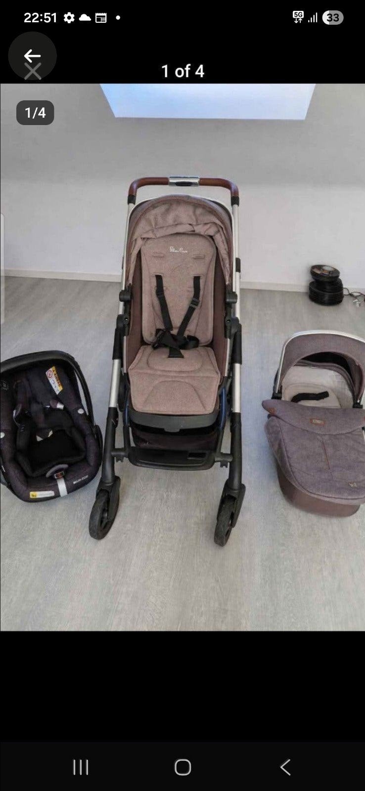 Zilveren Kruis Trio, Kinderen en Baby's, Kinderwagens en Combinaties, Ophalen of Verzenden, Kinderwagen, Overige merken, Luchtbanden