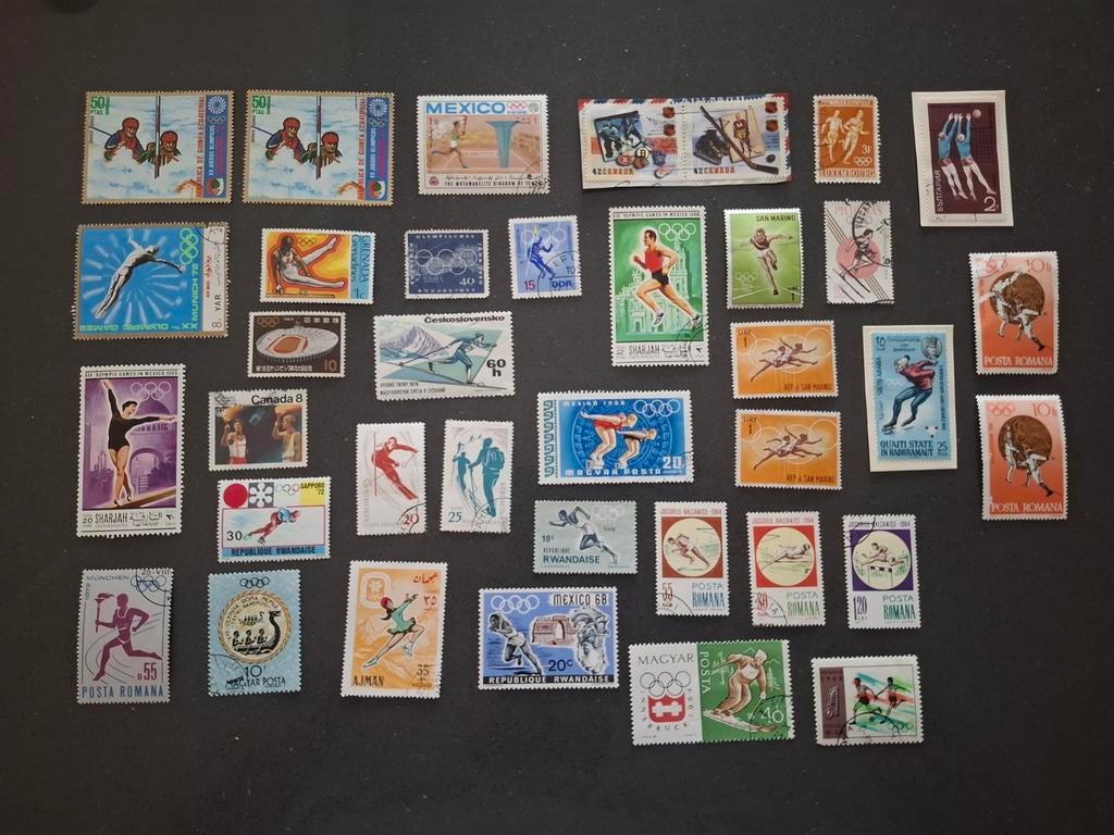 Olympische spelen postzegels, Ophalen of Verzenden