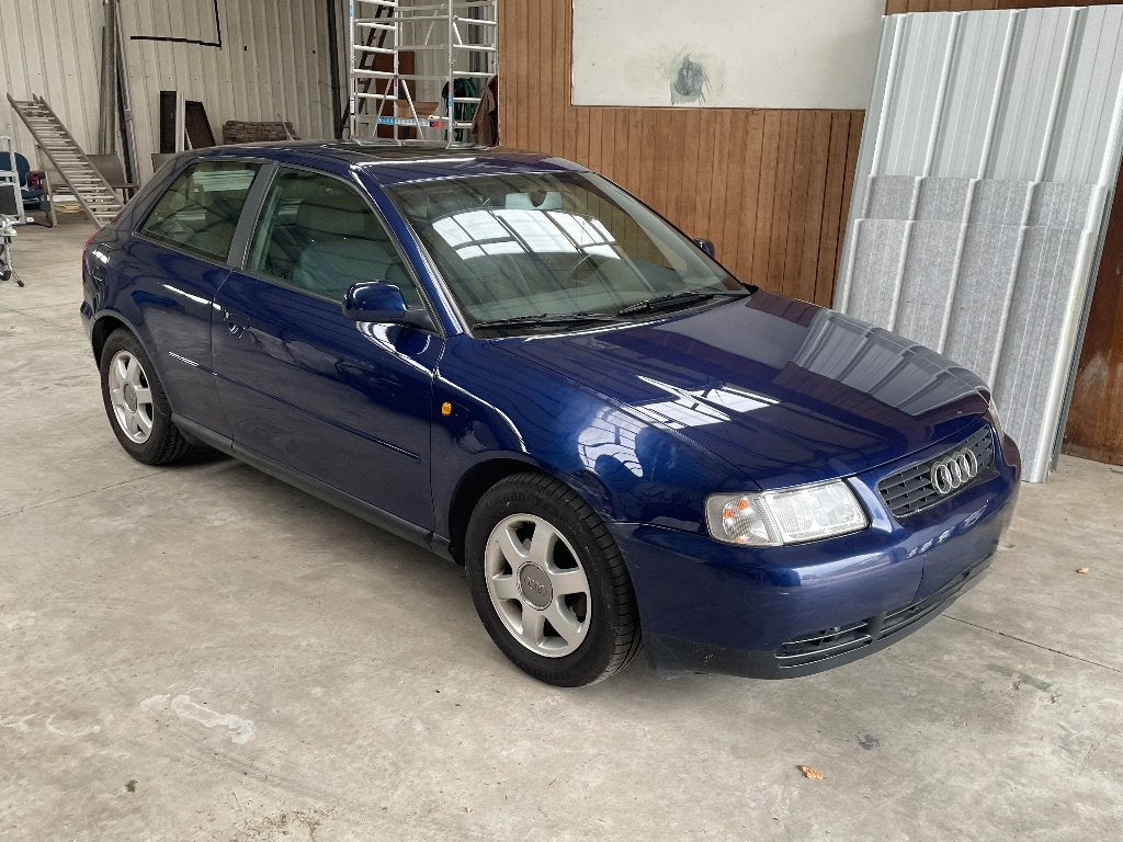 Audi A3, Stof, Blauw, Grijs, Particulier