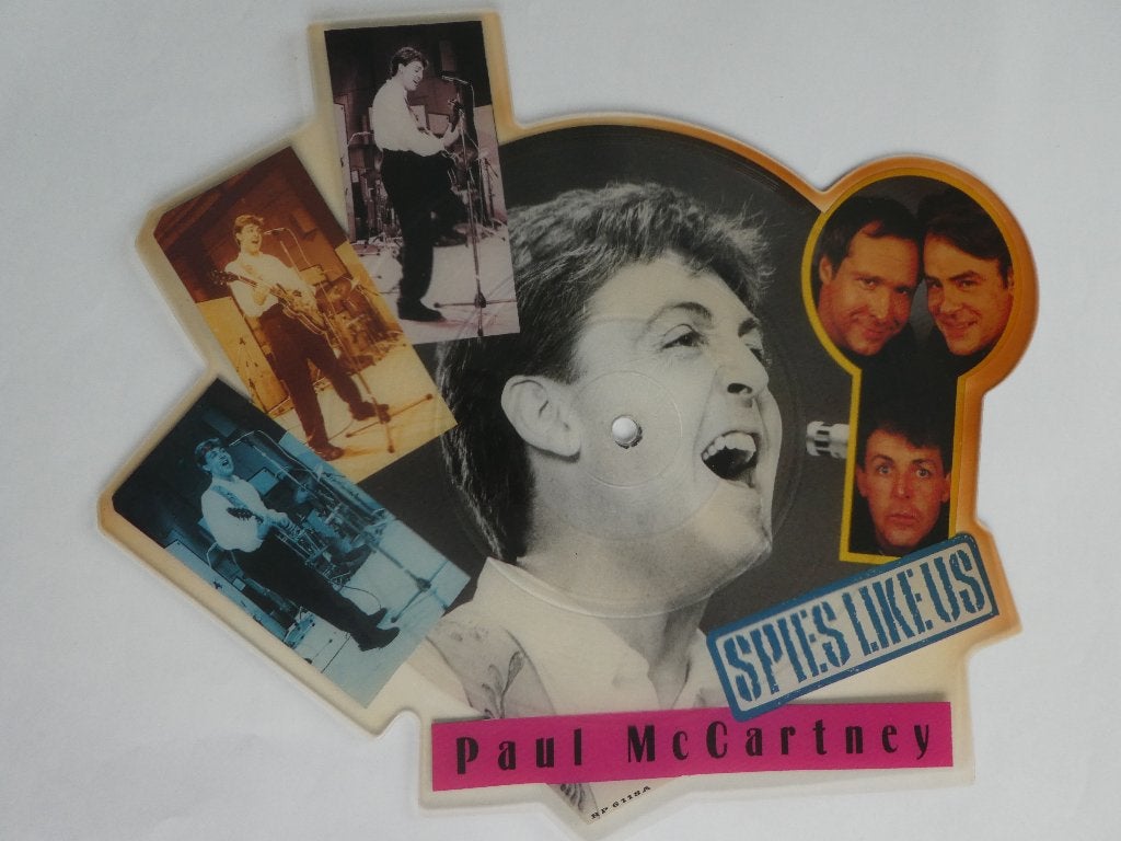 Vinyl picture single Paul Mc Cartney Spies Like Us, Picture disc, Ophalen of Verzenden, Zo goed als nieuw, Pop
