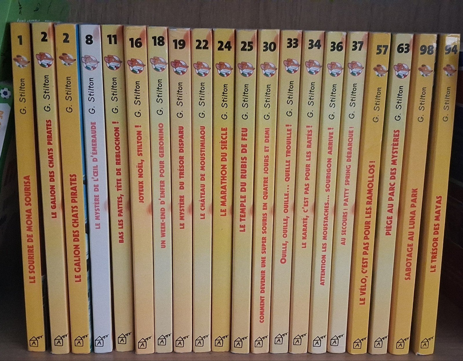 Lot de 20 livres Geronimo Stilton - Très Bon état, Enlèvement, Utilisé, Enfant et Jeunesse