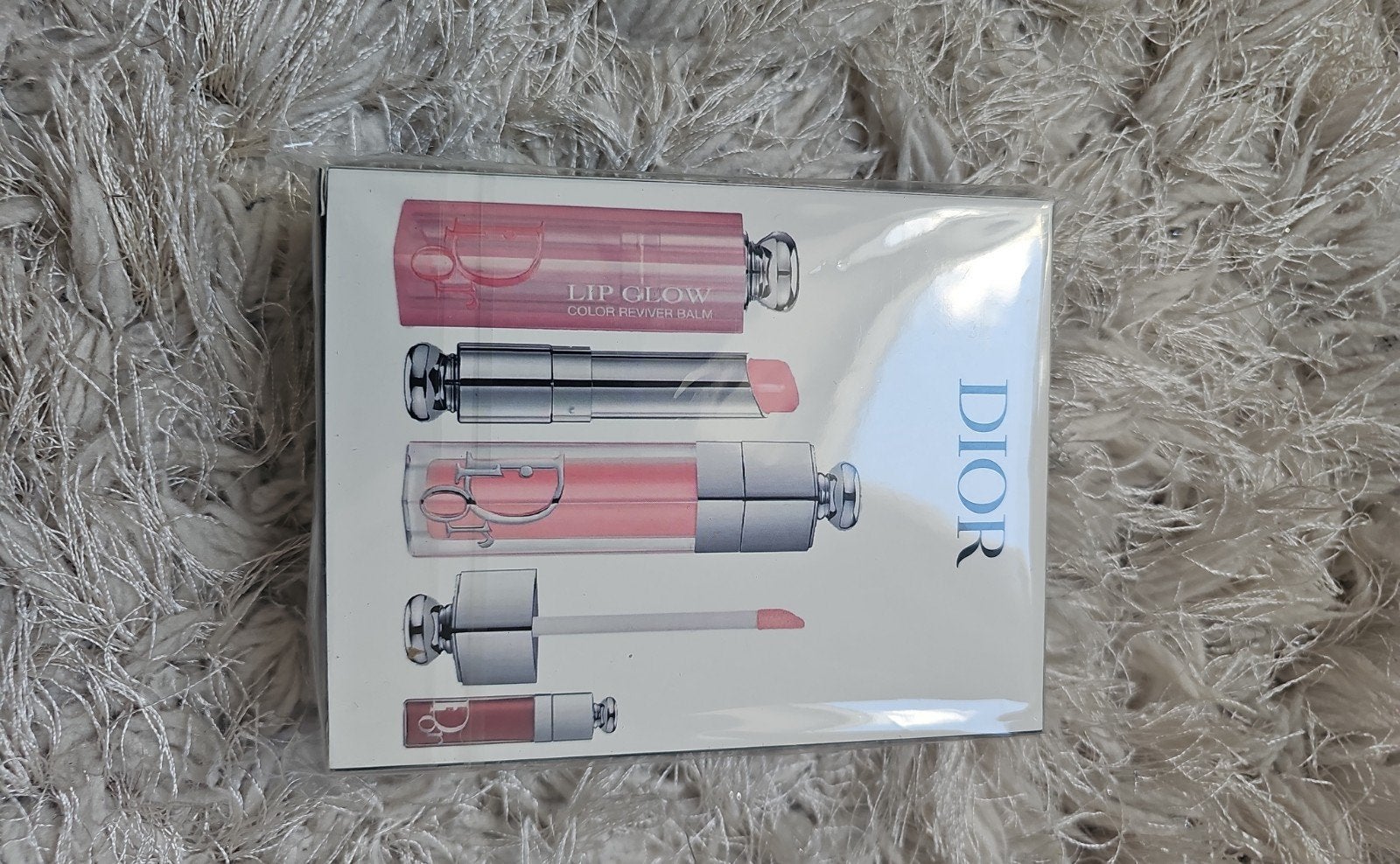 Dior Addict Lip Glow — Coffret cadeau de luxe 3 pièces, Neuf, Maquillage, Enlèvement ou Envoi, Rose