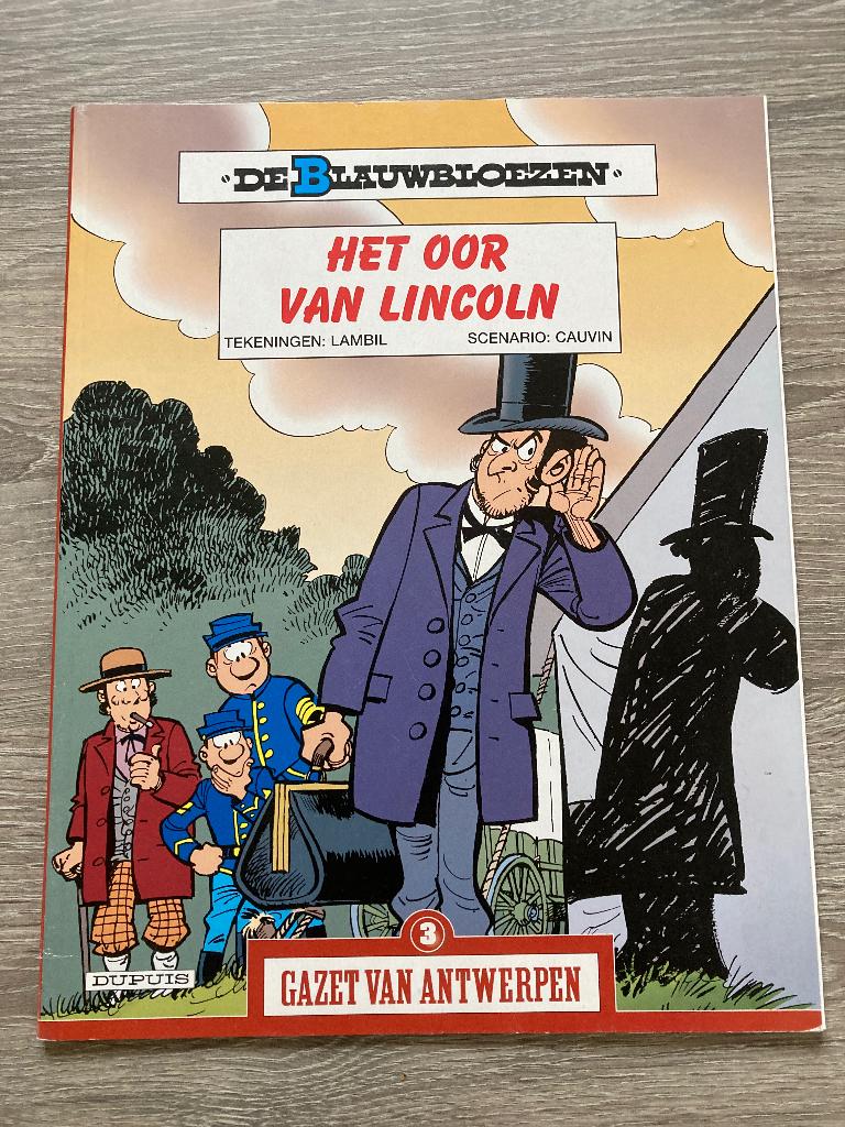 Strip De blauwbloezen Het oor van Lincoln., Boeken, Eén stripboek, Ophalen, Gelezen