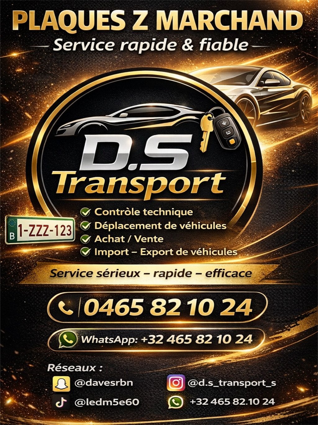 Plaques Z, Contacts & Messages, Appels Sport, Hobby & Loisirs