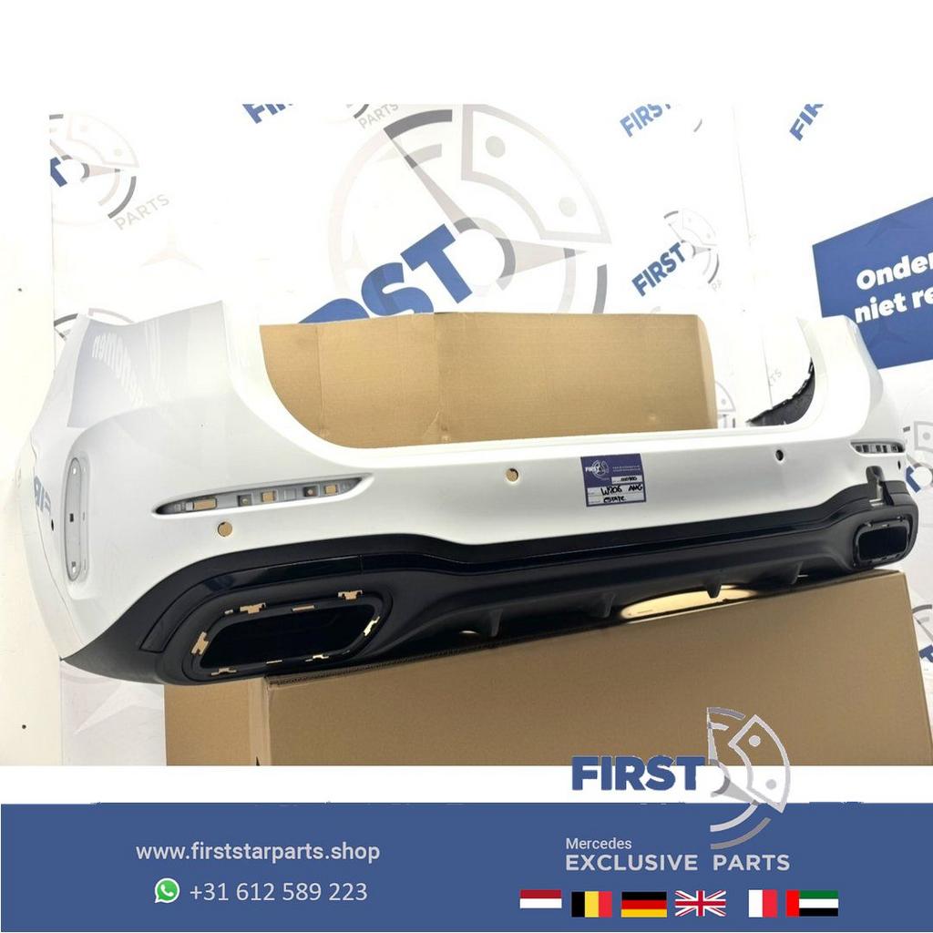 W206 ESTATE AMG BUMPER + DIFFUSER A2068850703 ACHTERBUMPER S