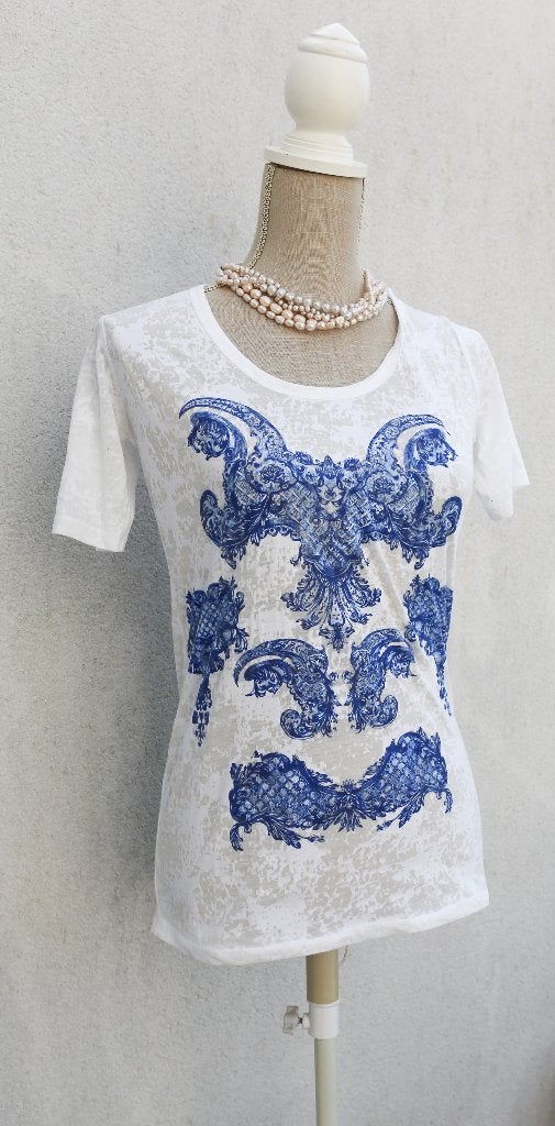 Superbe Tshirt The Kooples XS ou S, Neuf, Taille 36 (S), Blanc, THE KOOPLES