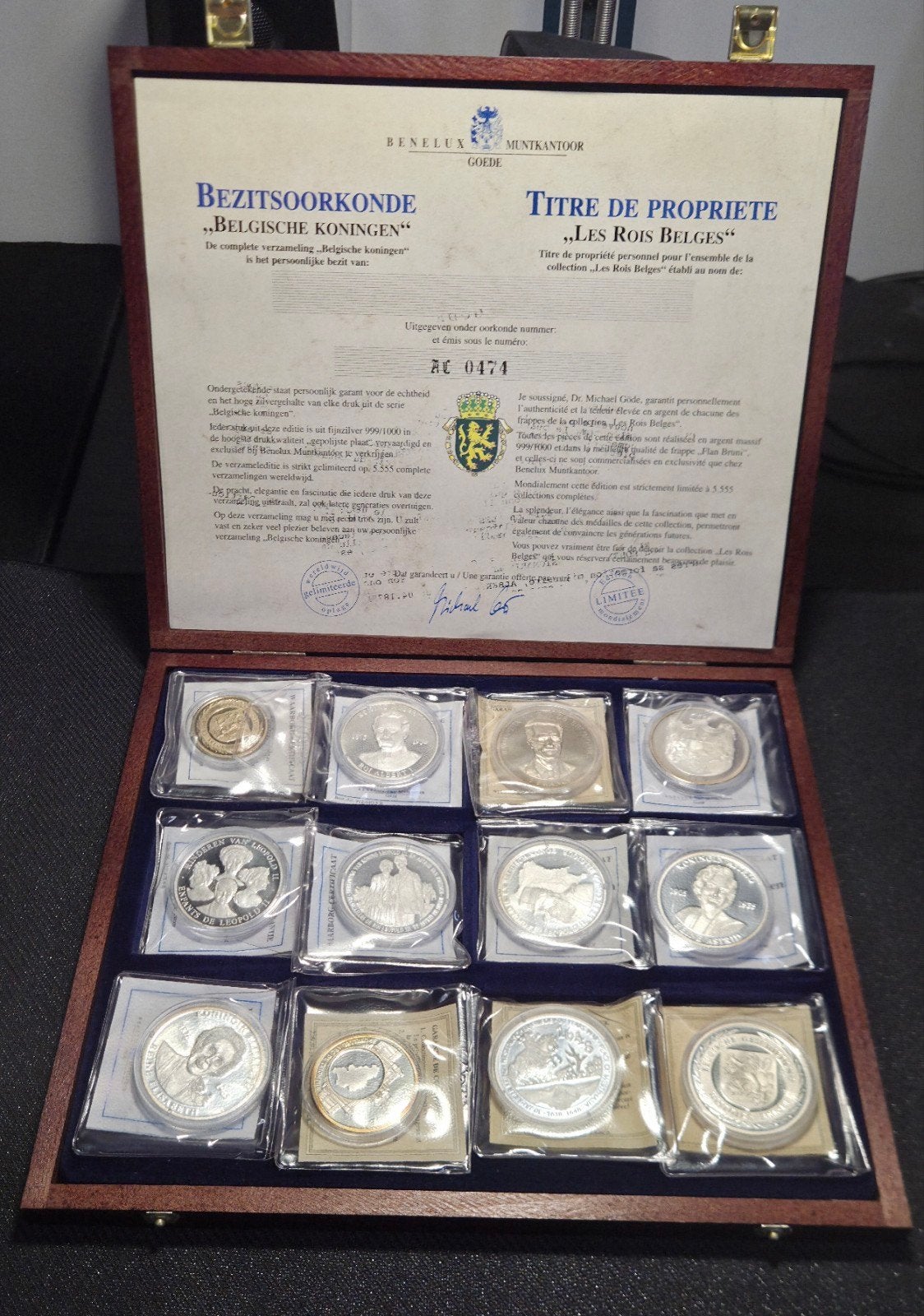 Collection "Les rois Belges" argent 999 et autres Éditions, Enlèvement, Argent