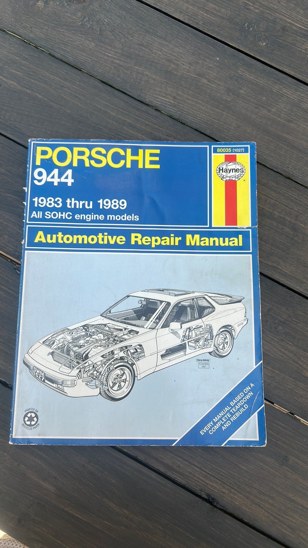 Porsche 944 manual, Auto diversen, Handleidingen en Instructieboekjes, Ophalen