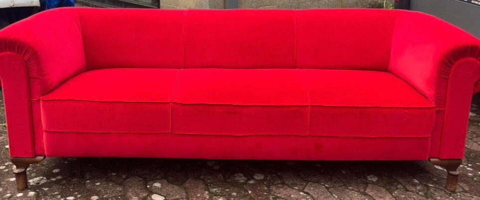 Canapé art déco avec assise recouverte à nouveau, Enlèvement