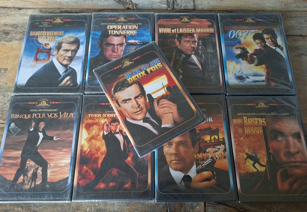 Lot 9 x Dvd James Bond New & Sealed, Action, Enlèvement ou Envoi, Français, À partir de 16 ans