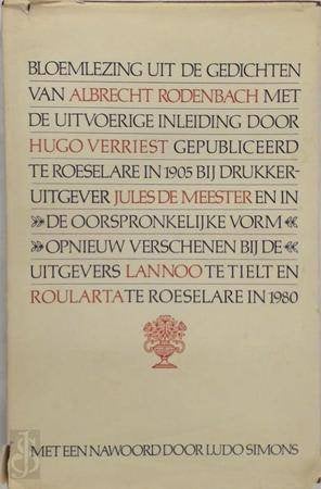 boek: bloemlezing uit de gedichten van Albrecht Rodenbach, Ophalen of Verzenden, Zo goed als nieuw, Eén auteur