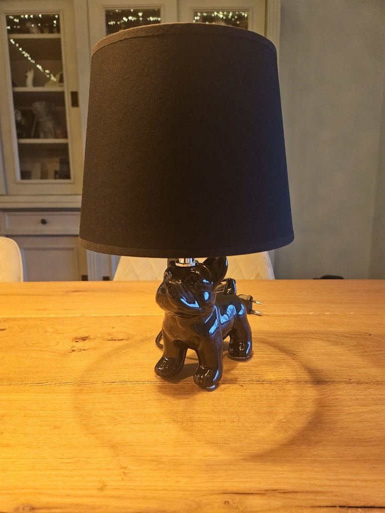 Lamp Franse bulldog, Ophalen of Verzenden, Nieuw, Kunststof, Minder dan 50 cm