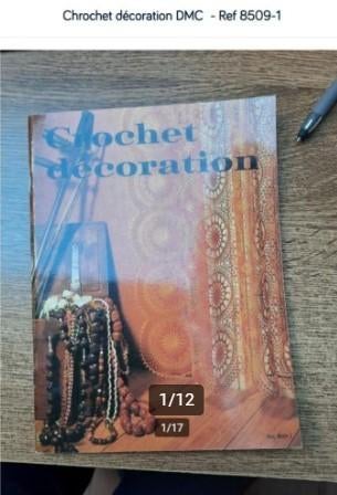 Décoration DMC chromée - Ref 8509-1 -, Enlèvement ou Envoi, Utilisé, Crochet, Patron ou Livre