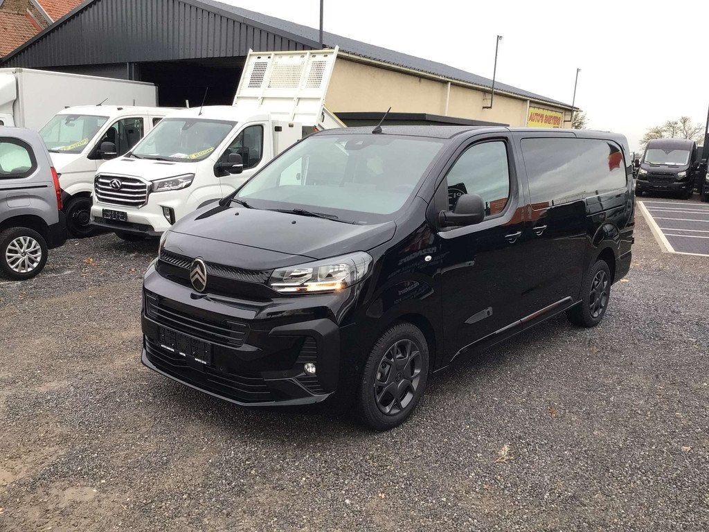 Citroen Jumpy l3 180pk automaat 2025 dubbel/cabine full/opti, Auto's, Citroën, Automaat, Stof, 4 cilinders, Zwart