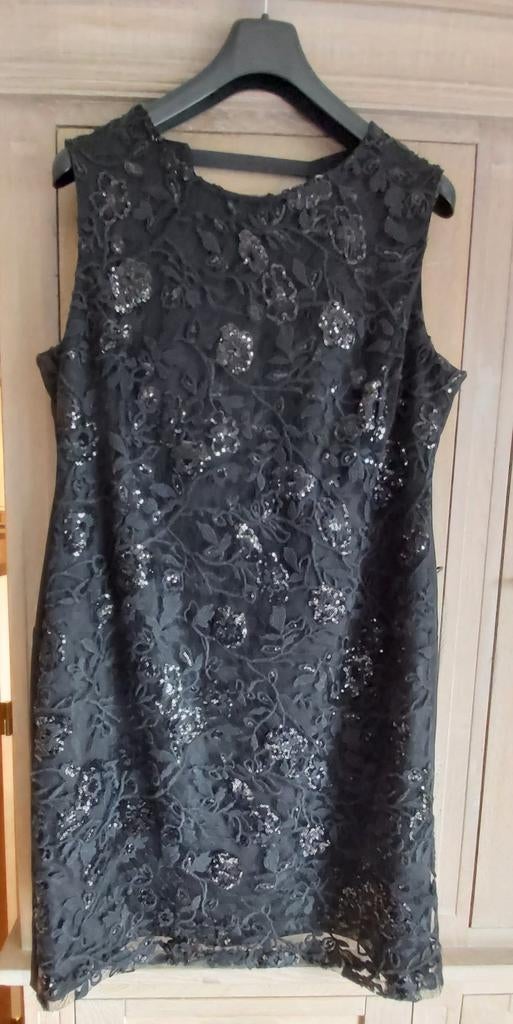 Zwart kleed d'Auvry maat 46, Ophalen of Verzenden, Maat 46/48 (XL) of groter, Zwart