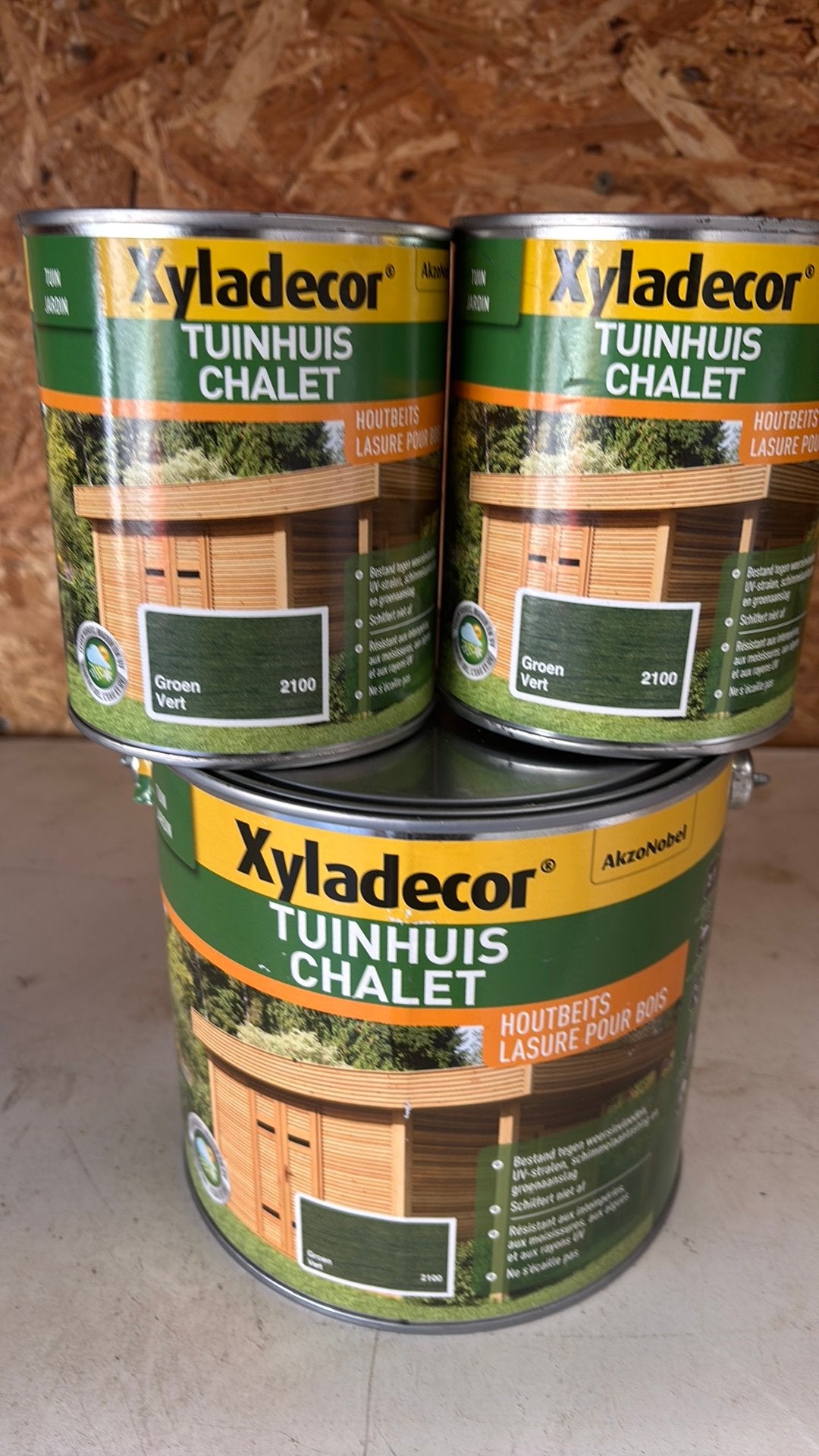 Xyladecor tuinhuis groen, Ophalen, Nieuw, Beits, Minder dan 5 liter