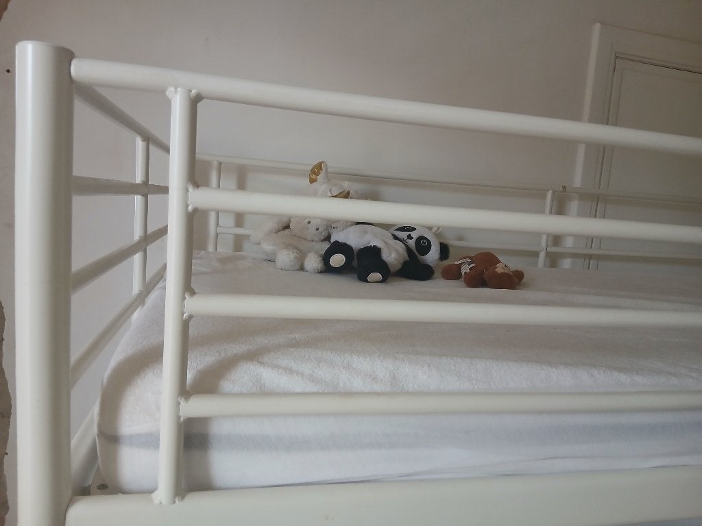 Stapelbed 2+1 met gratis bedtextiel, Enlèvement, Utilisé, Lits superposés