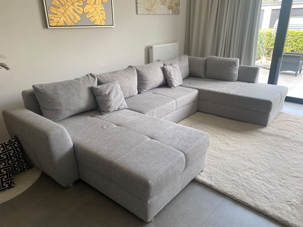 Zetel, Huis en Inrichting, Ophalen, Zo goed als nieuw, Stof, Modern