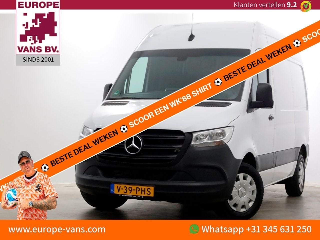 Mercedes-Benz Sprinter 211 CDI 115pk E6 L1H2 Airco/Camera/Ca, Autos, Camionnettes & Utilitaires, Achat, Entreprise, Mercedes-Benz