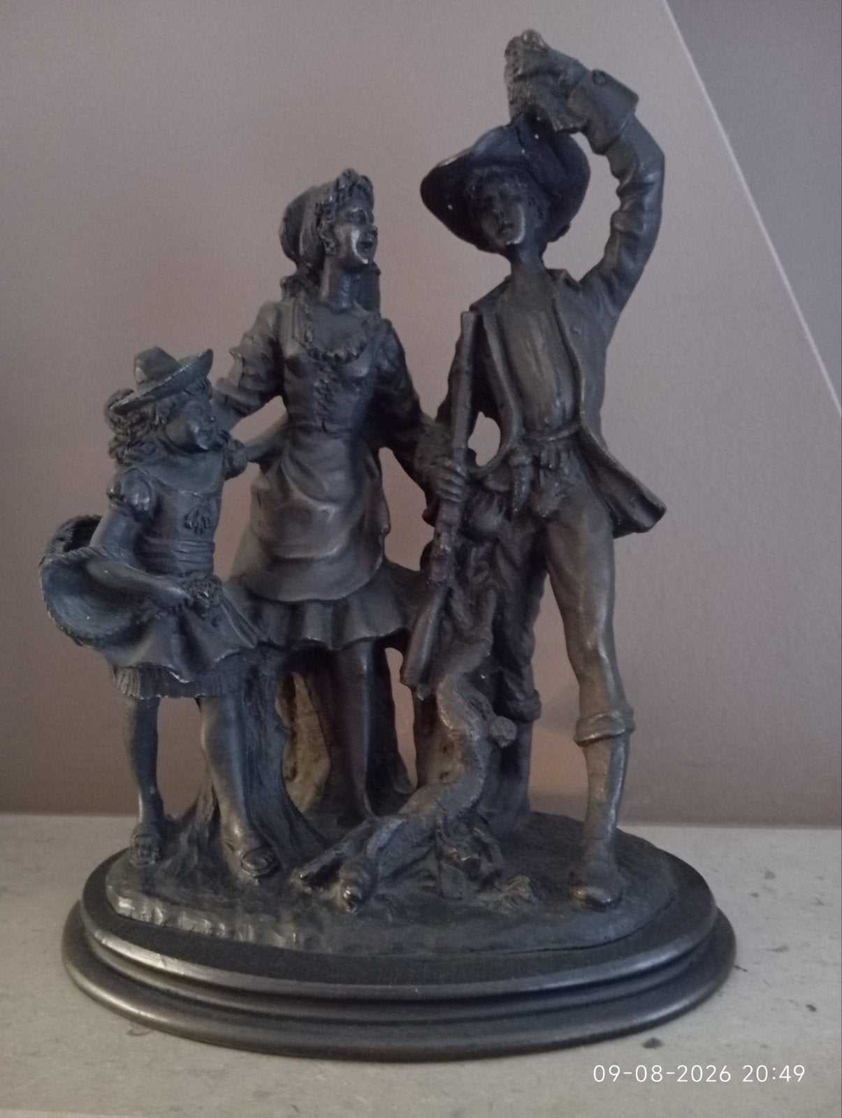 image décorative, Antiquités & Art, Art | Sculptures & Bois, Enlèvement, Brons, Autres types, Noir