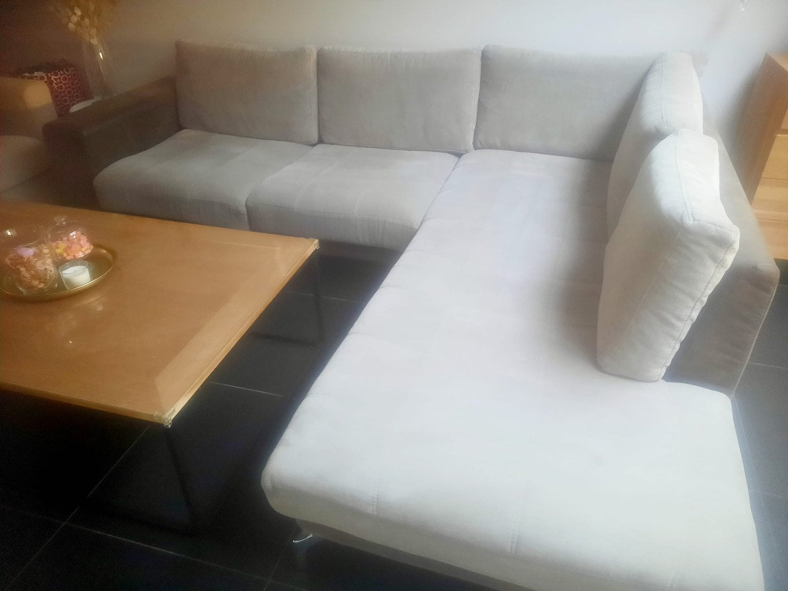 Fauteuil d’angle, Enlèvement, Utilisé, Tissus
