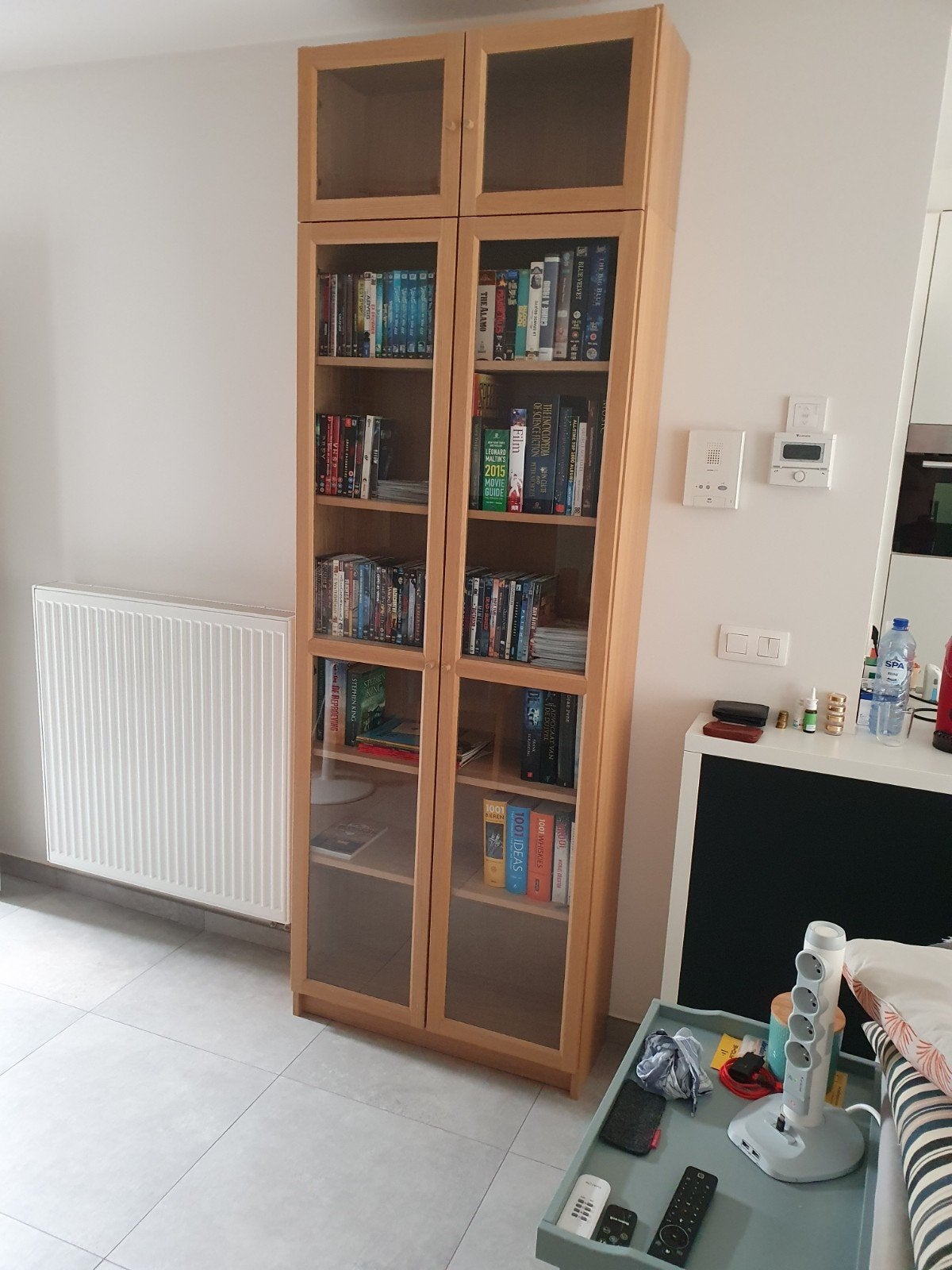Mooie Billy/Oxberg boekenkast, Huis en Inrichting, Kasten | Boekenkasten, Ophalen, Met deur(en), 200 cm of meer, 50 tot 100 cm