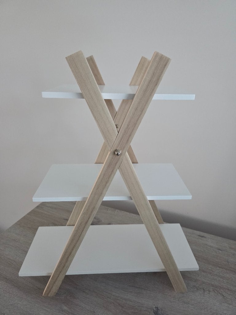 Presentatie Rek 3 Plankjes Wit 40x50x18cm, Ophalen, Zo goed als nieuw, Geboortebord