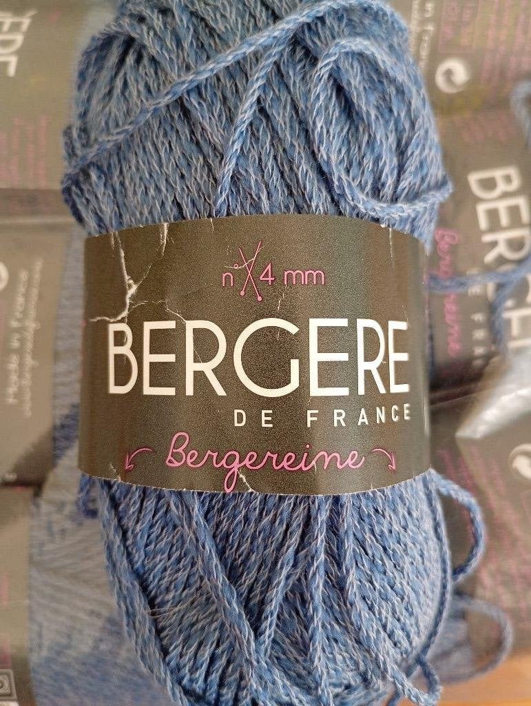 Bergère de France Bergereine blauwe wol katoen 18x, Ophalen of Verzenden, Nieuw, Breien of Haken, Wol of Garen