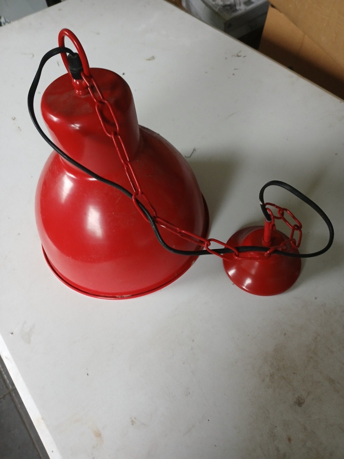 hanglamp, Ophalen