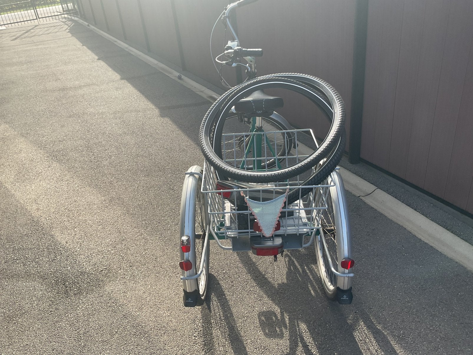 Tricycle électrique couleur verte, Vélos & Vélomoteurs, Enlèvement, Utilisé