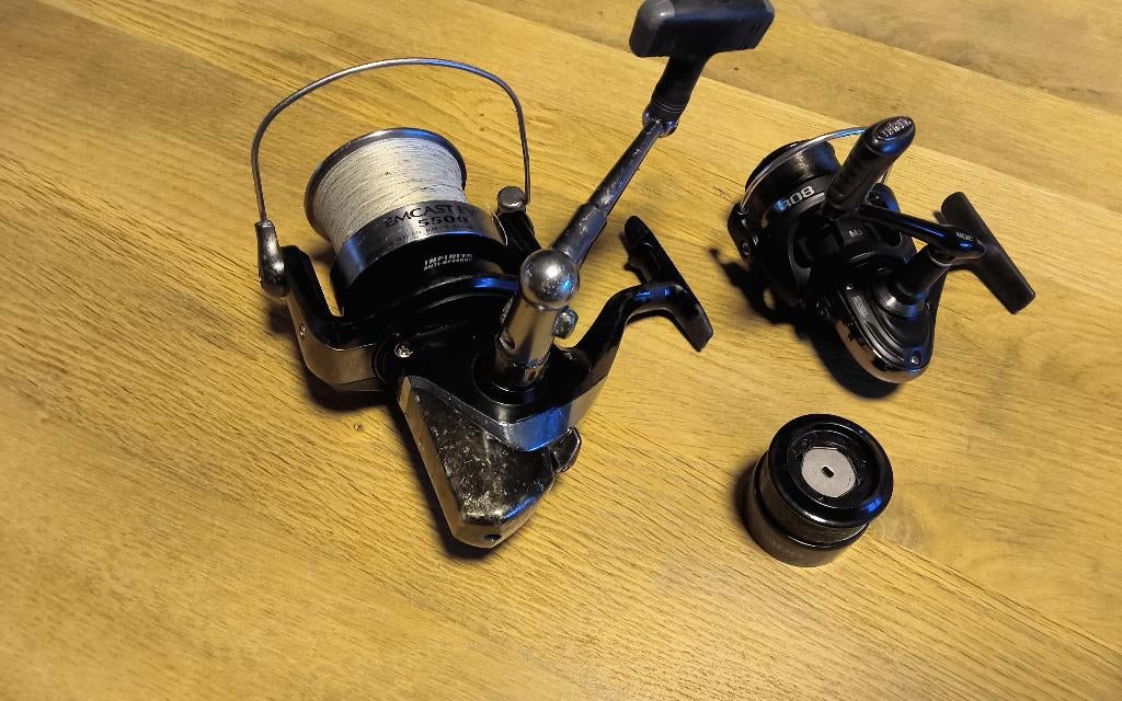 Daiwa emcast Evo 5500.Mitchell 308 molens, Watersport en Boten, Hengelsport | Algemeen, Ophalen of Verzenden, Gebruikt, Molen