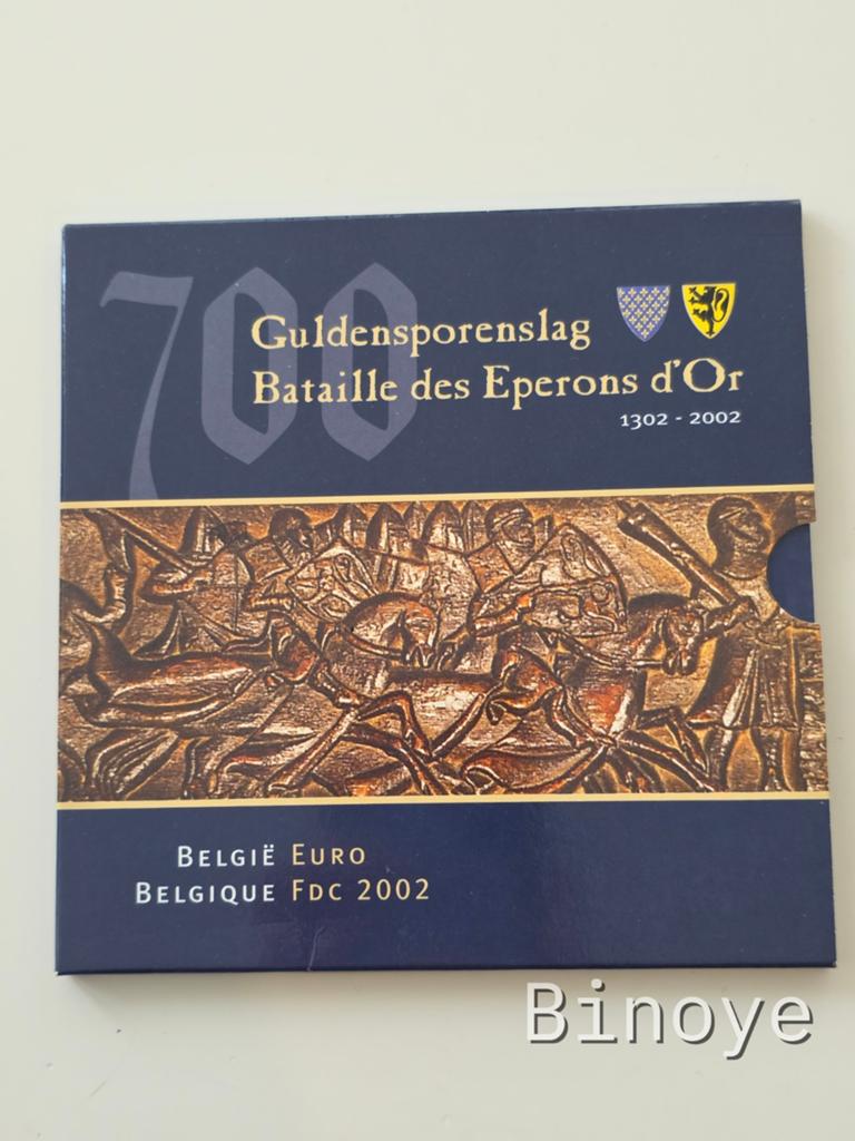Série euro Belgique 2002 Éperons d'or FDC, Enlèvement ou Envoi, Belgique, Série