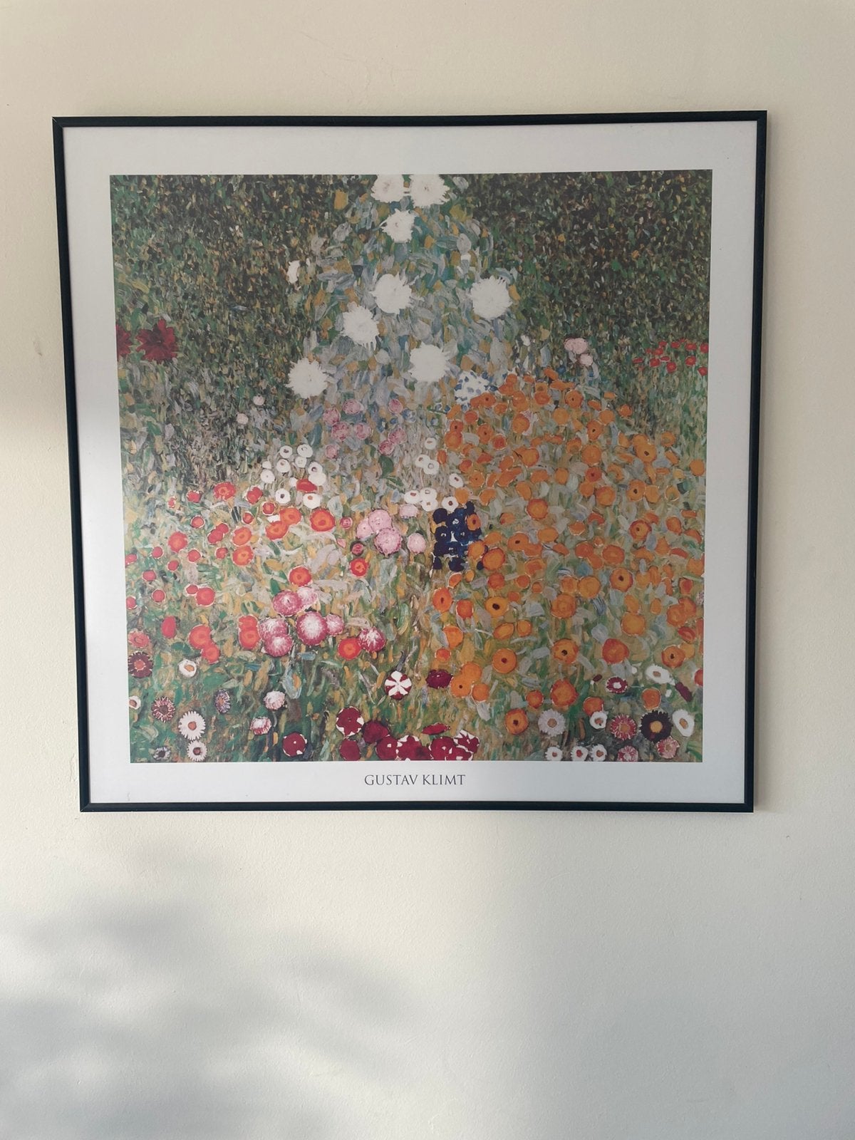 Kader met poster van Gustav Klimt, Met passe-partout, Ophalen, Abstract, Overige techniek