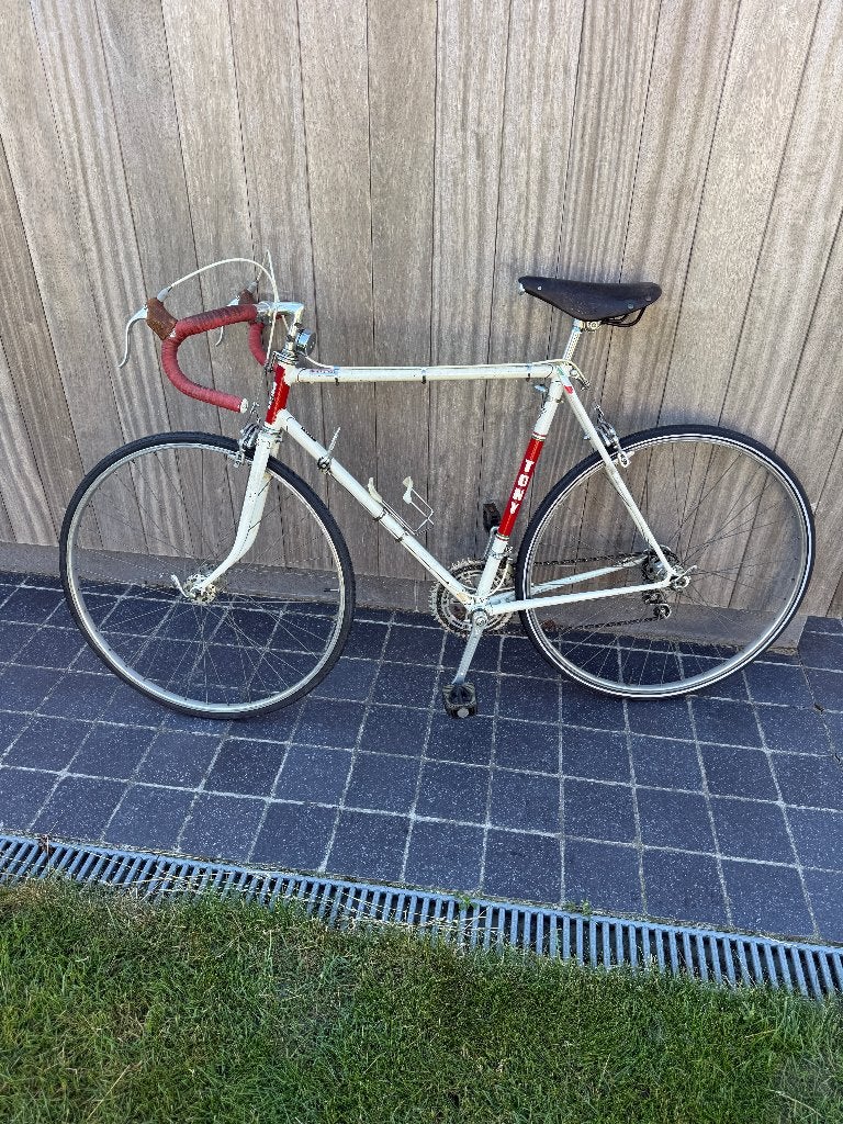 Retro koersfiets, Fietsen en Brommers, Fietsen | Racefietsen, Ophalen, Gebruikt, Staal, 53 tot 57 cm