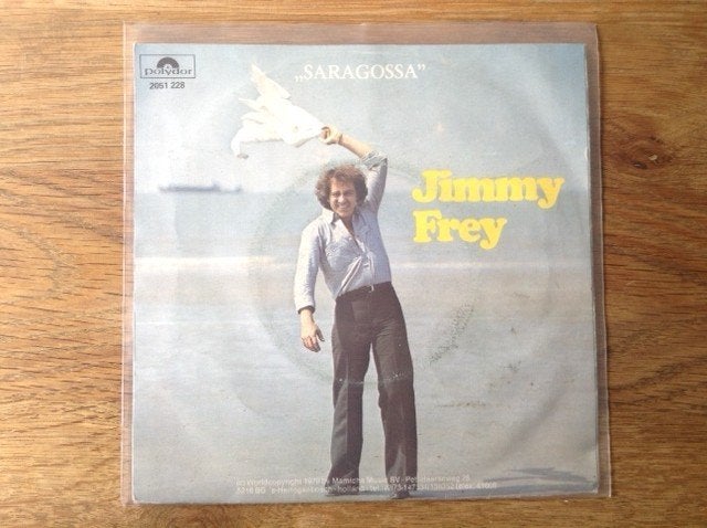 single jimmy frey, Cd's en Dvd's, Vinyl Singles, Beschermende buitenhoes, Fotohoes, Originele persing, Single, 1970 - 1979, Nederlandstalig