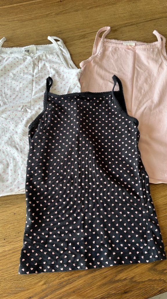 Onderhemdjes 134, Kinderen en Baby's, Nacht- of Onderkleding, Meisje, H&M, Ophalen of Verzenden